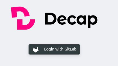 Decap CMS login page